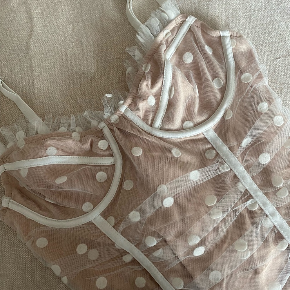 Nude bustier bodysuit